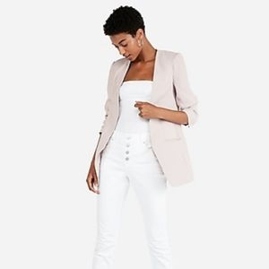 🆕️NWT EXPRESS Collarless Ruched Boyfriend Blazer